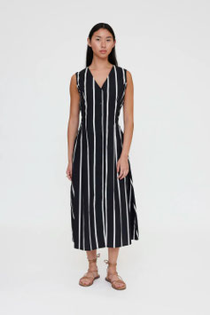 VESTIDO MIDI 100% ALGODON ESTAMPADO GRIMAUD BLACK     REF.  61W/41223
