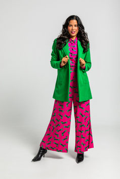 CHAQUETA CAPUCHA DE ESTAMPADO DE PERRITOS FUCSIA "MAS RARA QUE UN PERRO VERDE"   REF. AW251916