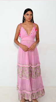 VESTIDO MALIBU ROSADO   REF. G045A