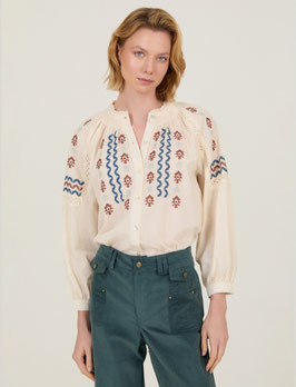 BLUSA DE ALGODON BORDADA     REF. M119B08IVY