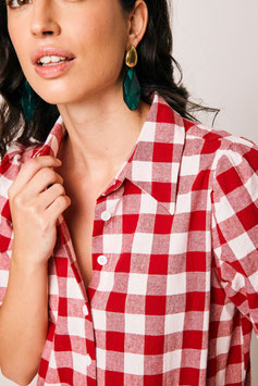 CAMISA AGUADULCE VICHI ROJO   REF.  102222