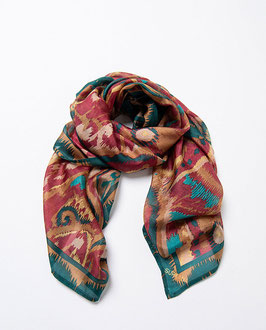 PAÑUELO CUADRADO ESTAMPADO TEJA   REF. 35PASI222