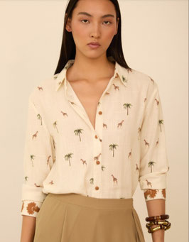 CAMISA CON ESTAMPADO SAVANNAH      REF. M99B06IVY