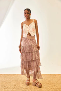 FALDA LARGA CON VOLANTES    REF.  FF.SIREN