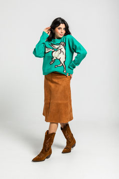 FALDA CAPA ANTELINA MARRÓN PANTONE "FREDOOM"   REF. AW252221
