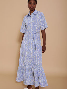 VESTIDO  LARGO EN BORDADO SUIZO      REF. M119V01ZPH