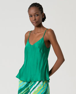 TOP  TIRANTES FINOS ESCOTE PICO VERDE  REF. 525LITE024