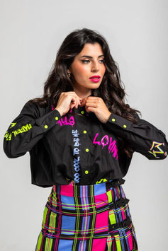 CAMISETA OVERSIZE  DE GRAFITTI URBANO  "I'M THE QUEEN"    REF. AW251003