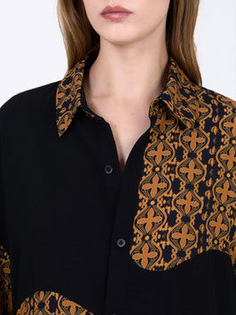CAMISA ESTAMPADO CADENAS   REF.  S05B126BLK