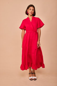 VESTIDO LARGO CUEVAS COLOR ROSA  (ES EL TONO MAS CLARO)     REF.  102886
