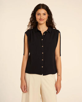 CAMISA CON ESTRELLAS NEGRO     REF.  111416