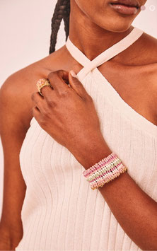 PULSERA MACRAME Y PEDRERIA   REF.  PM.MARCHEL