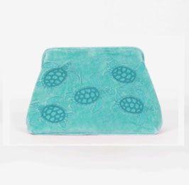 CLUTCH MAUI VELVET TURQUESA     REF. L039