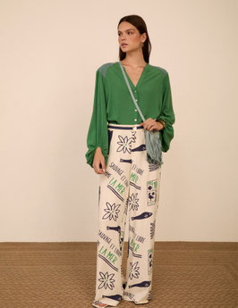 PANTALON FLUIDO "LA MER"         REF. M99P05PEN