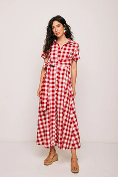 VESTIDO TARIFA25 VICHI ROJO  REF.  102191