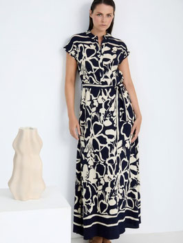 VESTIDO ESTAMPADO ABSTRACTO AZUL MARINO        REF. S102V02NVY