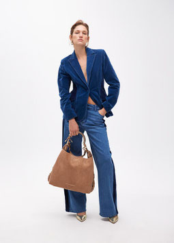 SHOPPER ASA METALIZADA PERSONALIZADA LC BEIGE      REF. LS2504056