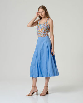 FALDA GLOVO AZUL EMPOLVADO    REF. 526BAKU624/59