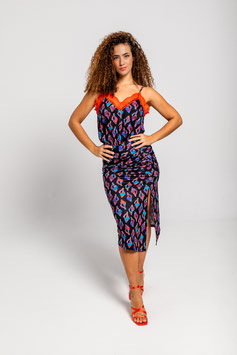FALDA DRAPEADA LATERAL "SON DE MAR"   REF. SS25ARNEG04