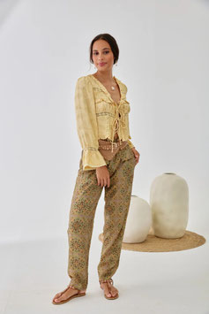 PANTALON VISCOSA ESTAMPADO AQUA        REF.  NI.VELENOR