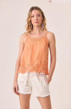 TOP LENCERO ORANGE CON BLONDA A TONO   REF. NI.SATIN