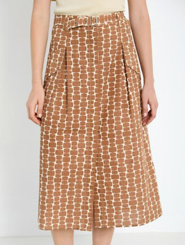 FALDA ESTAMPADA CINTURON    REF. S05F63UMB