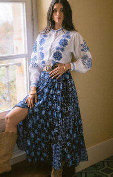 CAMISA BORDADA DALIA BLUE     REF.  J127