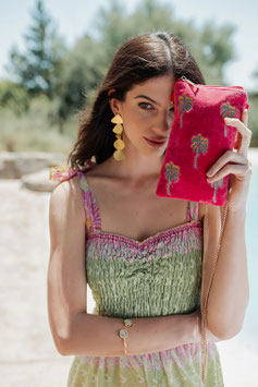 CROSSBODY PARADISE PALMS FUCSIA    REF. L040F