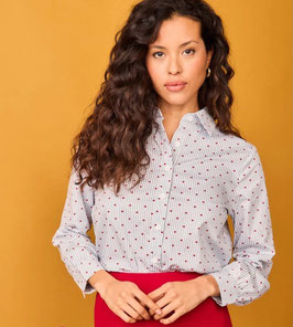 CAMISA NIEVE RAYAS AZULES    REF. 102482