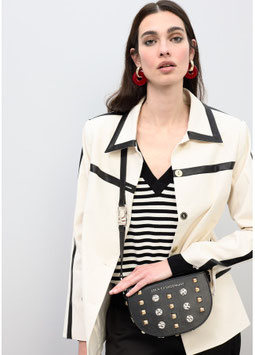 BANANA BAG CON TACHAS ORO Y PLATA NEGRO         REF.  LS2604051.00N