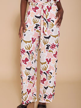 PANTALON FLUIDO DE PUNTO ESTAMPADO     REF. M05P130CHR