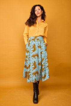 FALDA HOJAS GUEPARDO   REF. 102540