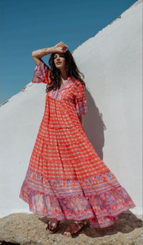 VESTIDO LARGO  CURACAO ROJO       REF. L300