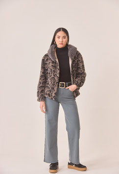PANTALON RECTO DENIM DE ALGODON CON BORDADO LATERAL   REF. SU.AQUILA