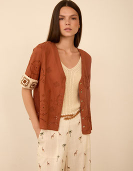 BLUSA PUÑO CROCHET    REF. M05B70HEN