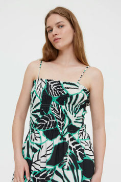 VESTIDO LARGO 100% ALGODON ESTAMPADO CON ELASTICO EN EL PECHO Y FALDA FLUIDA    REF.  61W/41208