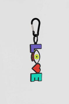 LLAVERO CHARM SILICONA  "LOVE"   REF. AW-AC-11