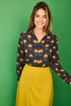 CAMISA MANGA LARGA JUNGLA FLOR AMARILLA     REF. 102455