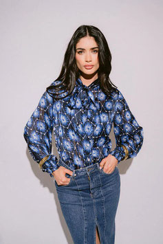 BLUSA DALIA BLUE LAZO     REF.  J130