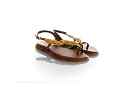 SANDALIAS GRIEGAS CON OLIVO MARRON   REF.  621609