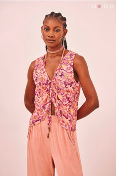 TOP ESTAMPADO CON FRUNCE CENTRAL    REF. CS.DIANA