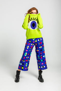 SUETER TEJIDO SENCILLO DE OJOS , CORAZONES Y BOCAS "LOVE YOURSELF"      REF. AW251301 "LOVE YOURSELF"      REF. AW251301