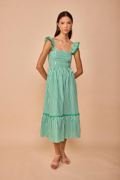 VESTIDO LARGO SALINAS26 VERDE    REF.  102911
