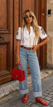 CAMISA BORDADA     REF. 99007