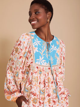 BLUSA DE VISCOSA ESTAMPADO    REF. M05B45DOL