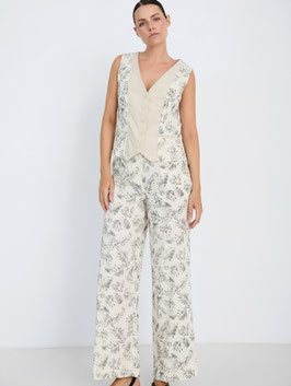 PANTALON ESTAMPADO CINTURON  FLORES    REF. S95P04IVY