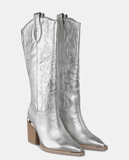 BOTAS COWBOY PLATEADAS     REF.  23312