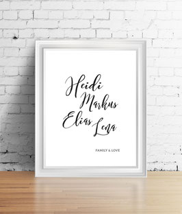 ARTPRINT - FAMILIEN POSTER