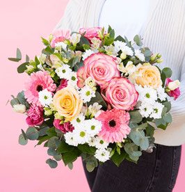 Strauß in rosa, apricot, weiß