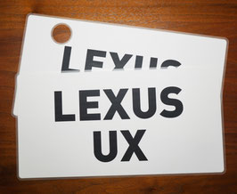 ナンバープレートラップ100µmフロント・リアセット「LEXUS UX」〈限定1セット〉